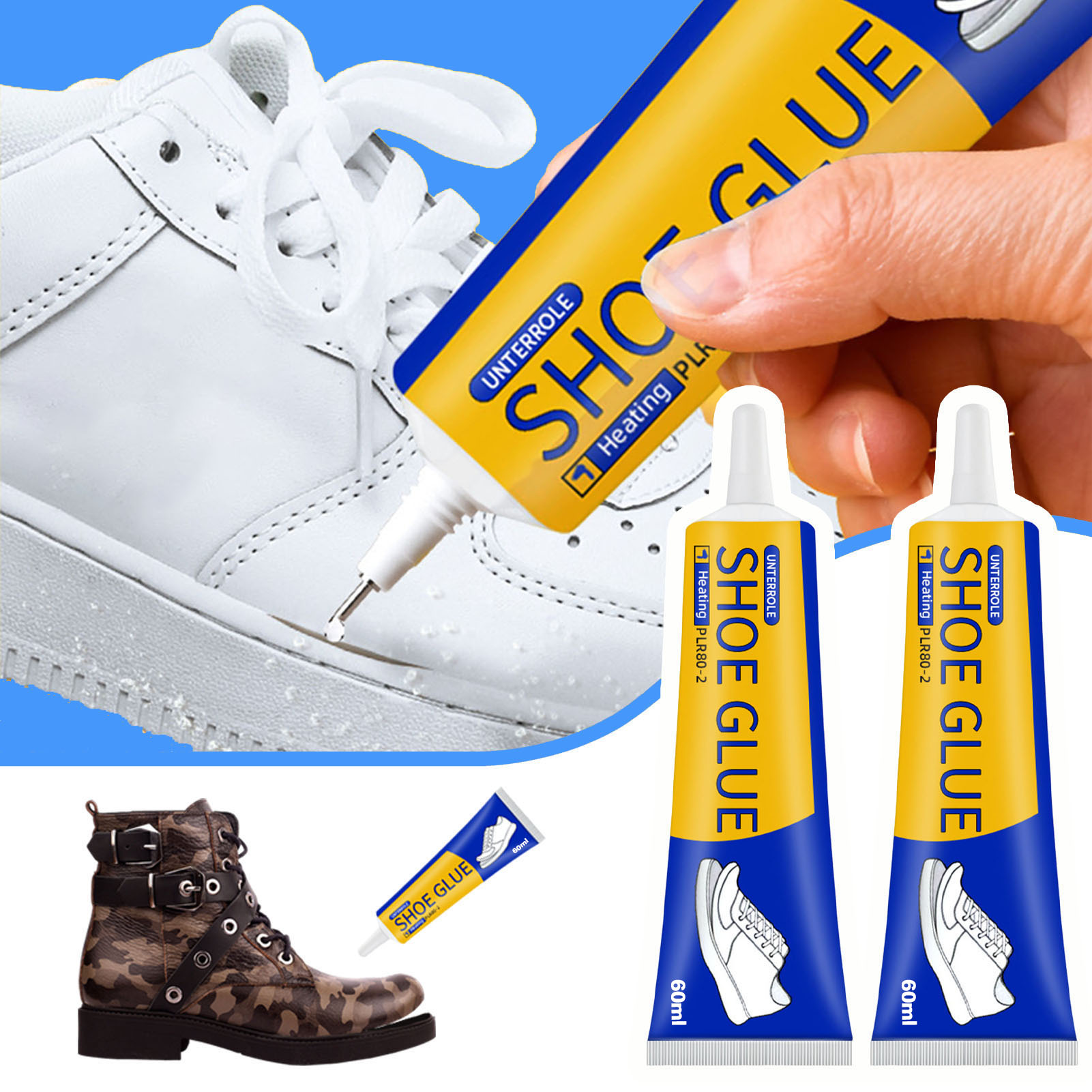 Sneakers Care - 1/2/3 pçs 60ml forte sapato adesivo